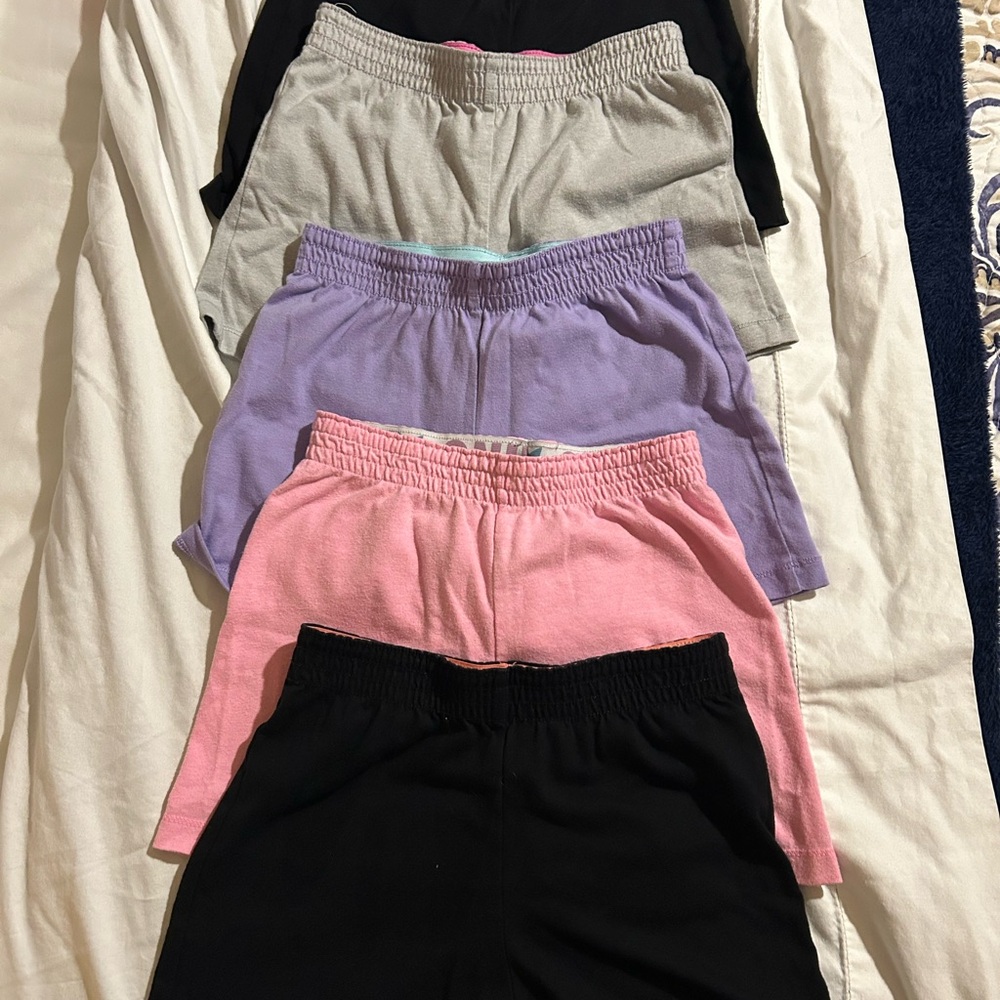 Wonder Nation Kids Shorts in Black, Pink, Purple, and Gray